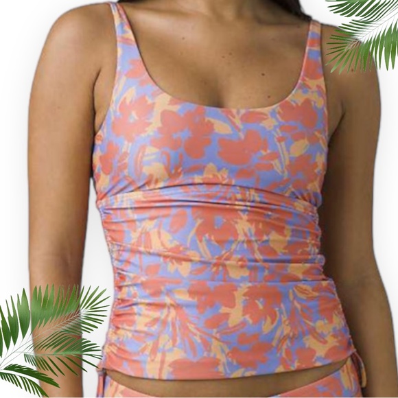 prAna Melody Ruched Tankini Top in Belize
